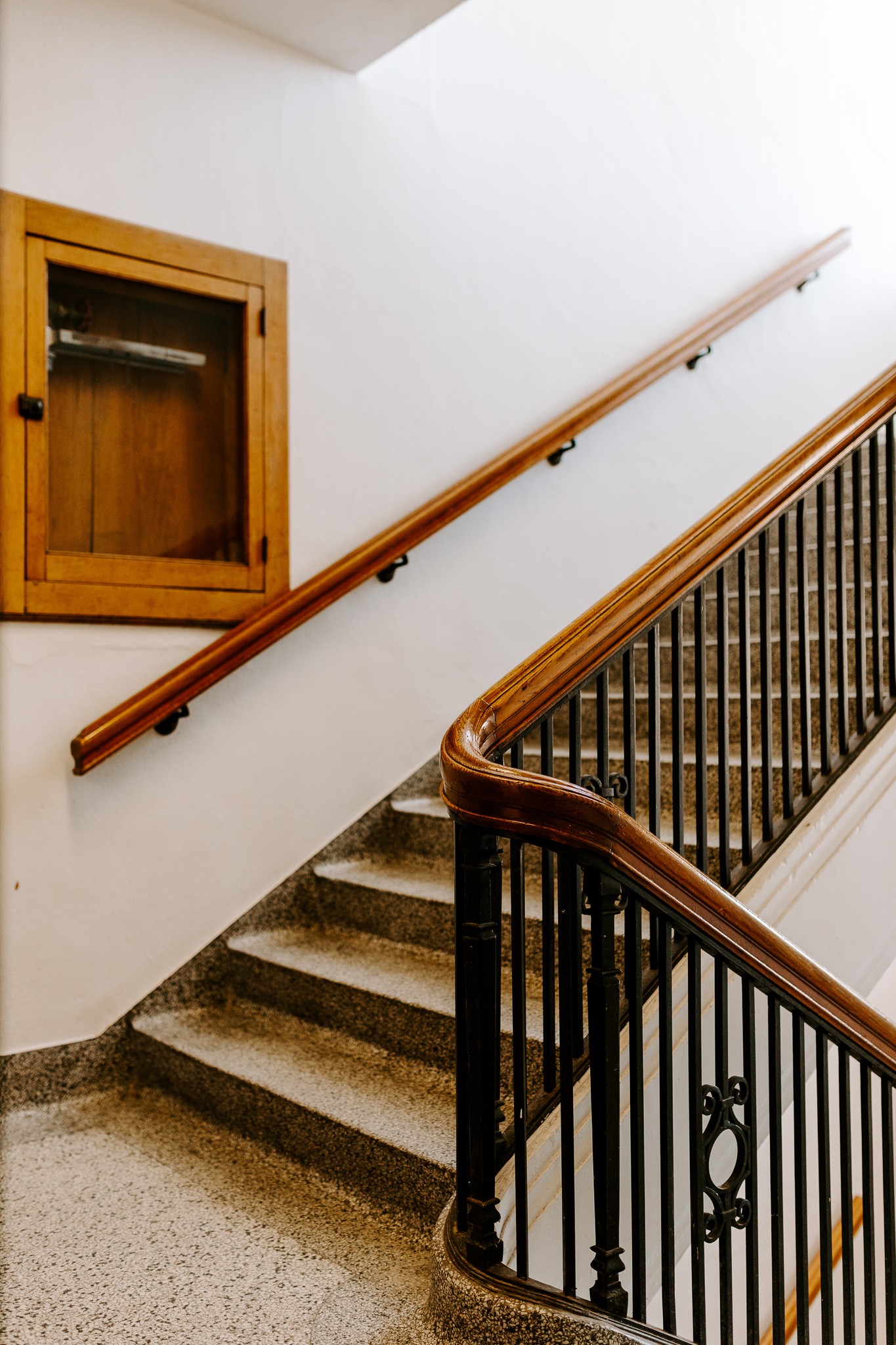 Zenith DCHS interior stairwell and banister